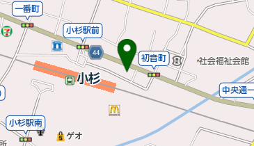 富山銀行小杉支店の地図画像