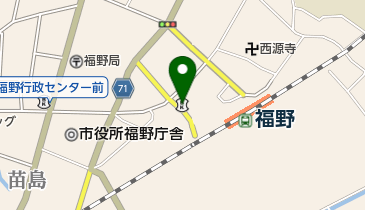砺波信用金庫福野駅前支店の地図画像