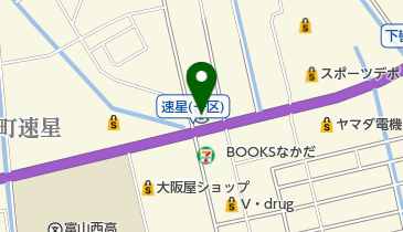 富山信用金庫婦中支店の地図画像