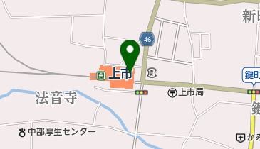 JAアルプス上市支店の地図画像