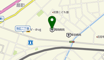 富山県厚生農業協同組合連合会高岡病院の地図画像