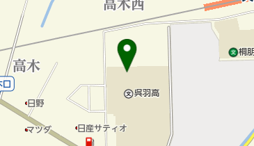 富山県立呉羽高校の地図画像