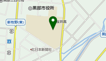 富山県立桜井高校の地図画像