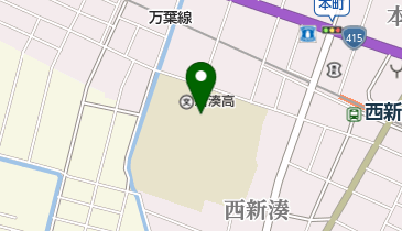 富山県立新湊高校の地図画像