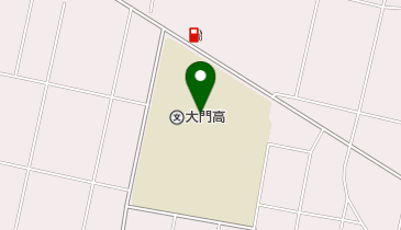 富山県立大門高校の地図画像