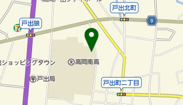 富山県立高岡南高校の地図画像