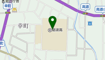 富山県立砺波高校の地図画像