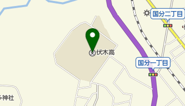 富山県立伏木高校の地図画像