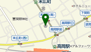富山県立志貴野高校の地図画像