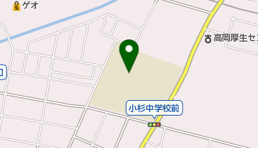 射水市立小杉中学校の地図画像