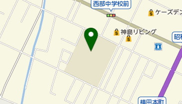 高岡市立高岡西部中学校の地図画像