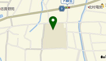 高岡市立中田中学校の地図画像