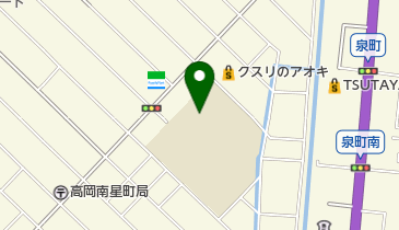 高岡市立南星中学校の地図画像