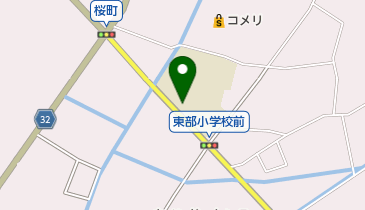 小矢部市立東部小学校の地図画像