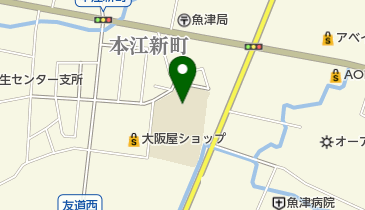 魚津市立よつば小学校の地図画像