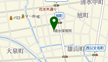 清水保育所の地図画像