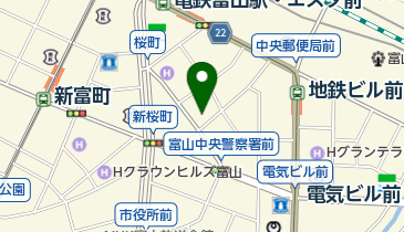 KATEKYO学院富山駅前本部校の地図画像