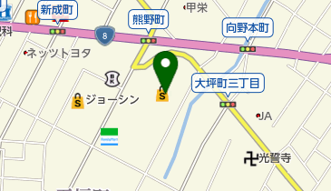 ヒラキストア大坪店の地図画像
