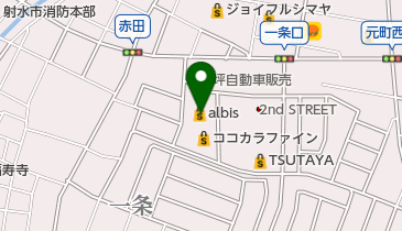 albisいみずの小杉店の地図画像