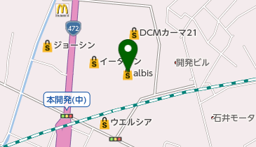albis大島店の地図画像