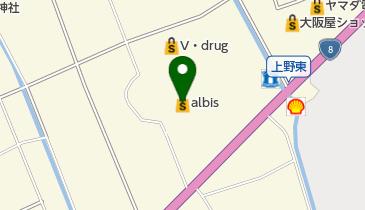 albis入善店の地図画像