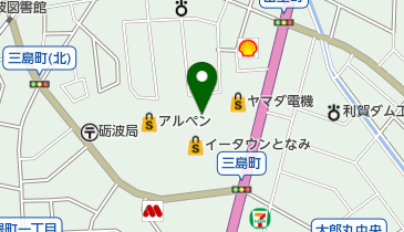 albisとなみ店の地図画像