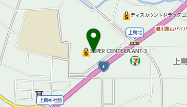 SUPER CENTER PLANT-3滑川店の地図画像