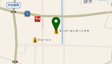 スーパーセンターシマヤ立山店の地図画像