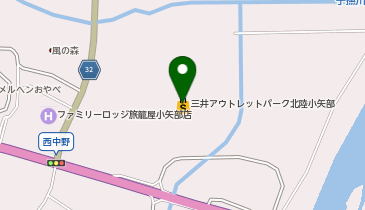 マツモトキヨシOUTLET三井アウトレット北陸小矢部店の地図画像