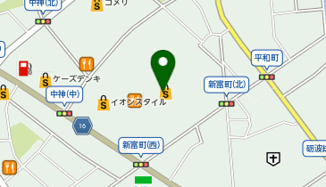 ハニーズイオンモールとなみ店の地図画像