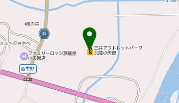 VAN三井アウトレットパーク北陸小矢部の地図画像