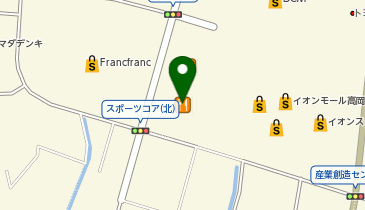 メガスポーツ高岡店の地図画像