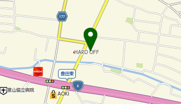 上州屋富山豊田店の地図画像