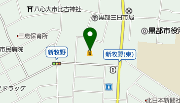 BOOKSなかだ黒部店の地図画像