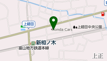 Honda Cars富山中央上市店の地図画像