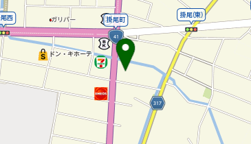 ガリバーLIBERALA富山の地図画像