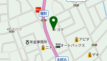 トヨタモビリティ富山砺波の地図画像