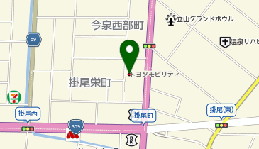 トヨタモビリティ富山掛尾の地図画像