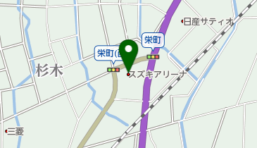 スズキアリーナ砺波の地図画像