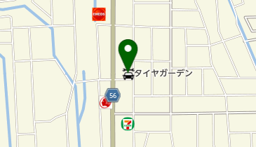 タイヤガーデン富山の地図画像