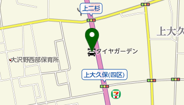 タイヤガーデン大沢野の地図画像