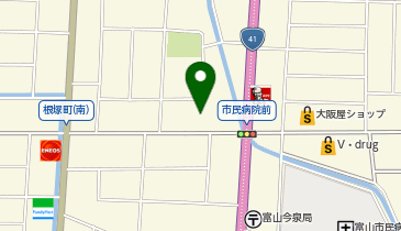 イエローハット富山店の地図画像