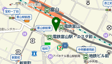 サブウェイマリエとやま店の地図画像