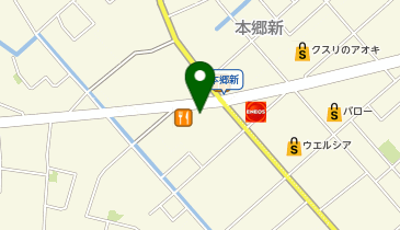 天丼てんや富山本郷新店の地図画像