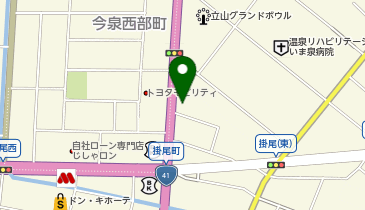 松のや富山掛尾店(松屋併設)の地図画像