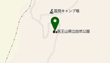 医王山県立自然公園の地図画像