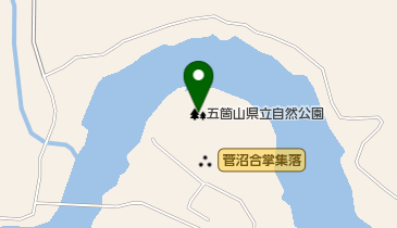 五箇山県立自然公園の地図画像