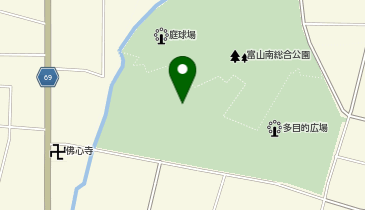 富山市富山南総合公園サッカー場の地図画像