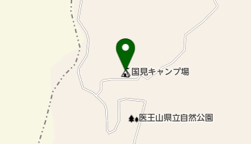 医王山国見キャンプ場の地図画像