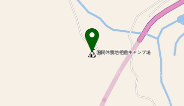 五箇山国民休養地相倉キャンプ場の地図画像
